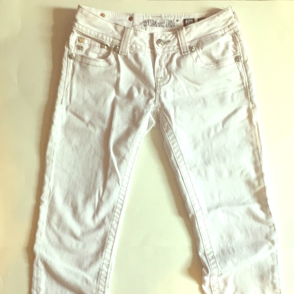 Miss Me White Skinny Jeans